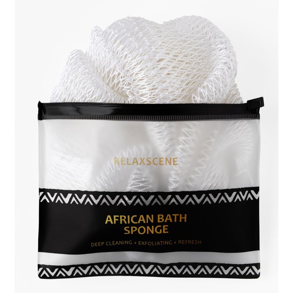 African Net Sponge Authentic - Exfoliating Back Scrub Bath Sponge
