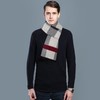 Mens Winter Scarf Fashionable Business Plaid Scarf Warm and Soft