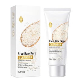 Espuma Limpieza Facial Limpiador Facial de Arroz Orgánico Natura Limpieza Profunda, Nutritivo, Suavizante, Blanqueador, Espuma Anti Acne (Arroz)      