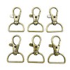 25pcs 3/4 Inch Inside Diameter D-Ring Lobster Clasp Claw Swivel