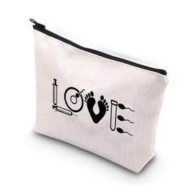 IVF Gifts IVF Mom Gifts IVF Infertility Makeup Bag Infertility Warrior Gifts IVF Transfer Day Gift Infertility Encouragement Gift for Women (IVF Mom CA)