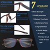 BLOEXCLU 6 Pack Reading Glasses for Men Sports Style Blue