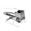 Nikou Rotary Cheese Grater, Stainless Steel Hand Crank Cheese Grater
