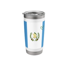 Guatemala Flag Guatemalan Heart Proud Heritage National Day Stainless Steel Insulated Tumbler