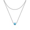 Glanzstücke München Women's Necklace 925 Sterling Silver with Turquoise (Rek.),
