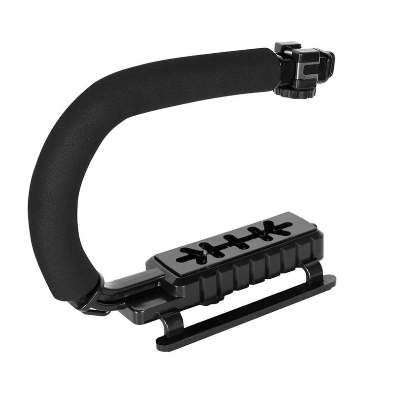 WANGCL Video Action Stabilizing Handle Grip Handheld Stabilizer with 3
