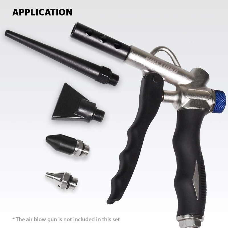 FIRSTINFO A1858R 5-Piece Multi-Purpose Nozzle Set for FIRSTINFO 2-Way Air