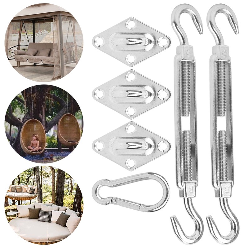 Stainless Steel Hardware Kit Screw Rhombus Hook Spring Buckle Shade