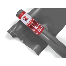Rvinyl 3M 2080 Series S261 Satin Dark Gray Dual Cast Car Wrap Vinyl Film and Controltac Air Release Adhesives - 1ft x 1ft - Bubble Free Sheet Roll for Vehicles, Rims and Signs