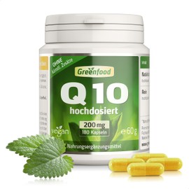 Vegan Coenzyme Q10 200 mg PURE Q10 (.) – Extra Hochdosiert Vegi Capsules – ultra Fuel Cells – Made from Natural Fermentation. No Artificial Additives, GM Free., , ,