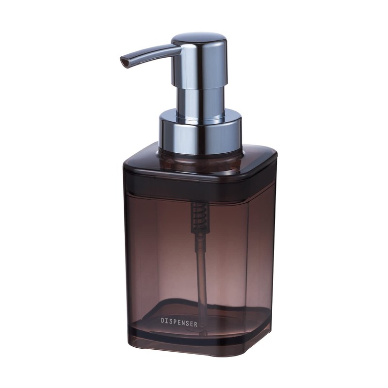 Asvel Foam Dispenser AN300 Soap Bottle, Pump Type, Dark Brown