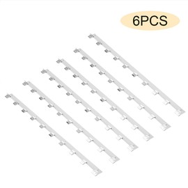 Fdit 6PCS Beehive Frame Metal Support Strips, Heavy Duty Bee Hive Frame Spacers, Essential Beekeeping Equipment for Langstroth Hives (37x2.4cm, 6.6oz)
