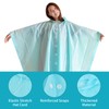 Natuce Pack of 2 Rain Ponchos Waterproof Raincoat PEVA Portable