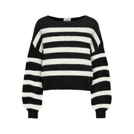 ONLY Women's Onlaya Life Boatneck Pull CC KNT L/S Knit, black
