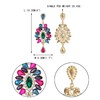 EVER FAITH Austrian Crystal Prom Teardrop Marquise Statement Chandelier Earrings