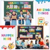 Qilery Bookshelf Bulletin Board Set Motivational Classroom Decor Reading Library