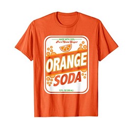 Retro Style ORANGE SODA Costume T Shirt T-Shirt