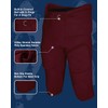 Exxact Sports Gladiator Mens Integrated Football Pants with Built-in Pads,