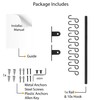Wallniture Lyon Kitchen Rail with 10 Utensil Holder S Hooks
