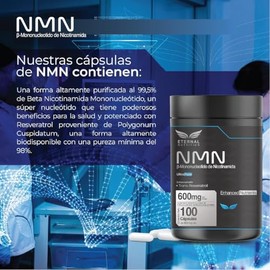 ETERNAL NUTRITION Ultra Pure NMN 99.5  Resveratrol 98 Puro (100 Caps)                                                                                 