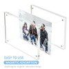 Sezanrpt 3 Pack Acrylic Picture Frames 5x7 Inch Free Standing,