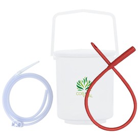 Cor-Vital Coffee Enema Kit for Colon Cleansing - Recommended by Gerson Home Enema Kit - Enema Bucket Kit with Red Tube - Colon Detox Organic Coffee Enema - Enema Coffee Colon Cleanser - Colon Health