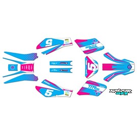 Kalair GFX Graphics Kit for Yamaha TTR250 (2006-2009) Turbo Series Magenta 16 Mil - Dirt bike Custom Racing Graphics Decals Stickers Kit, no-plastics