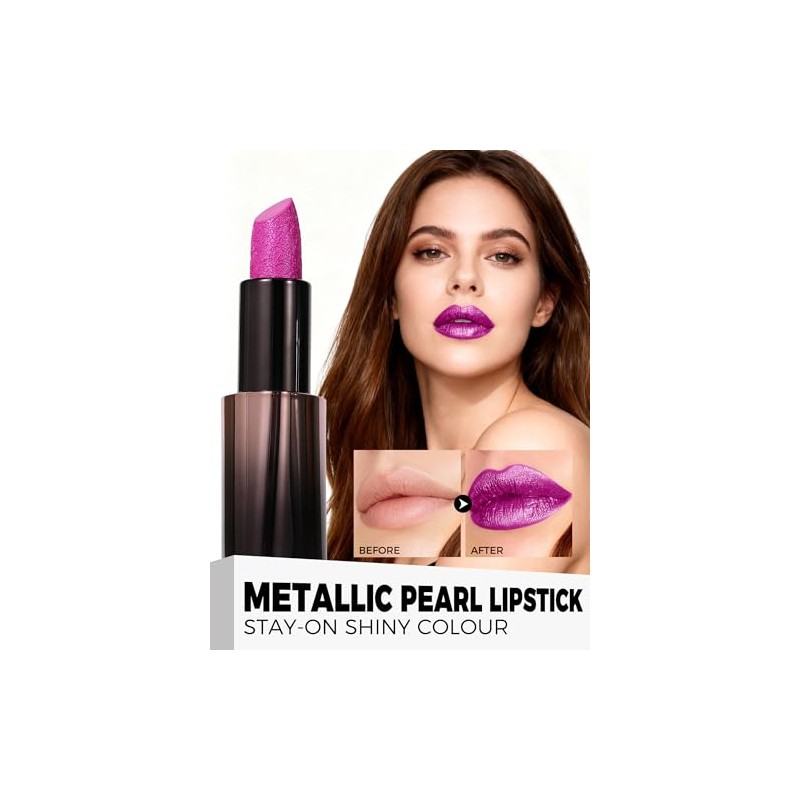 Anglicolor Labial Dorado MetáLico Nacarado Brillo 3D Hidratante