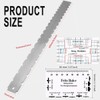 QOOWFEANIG Guitar Neck Notched Straight Edge with String Action Ruler