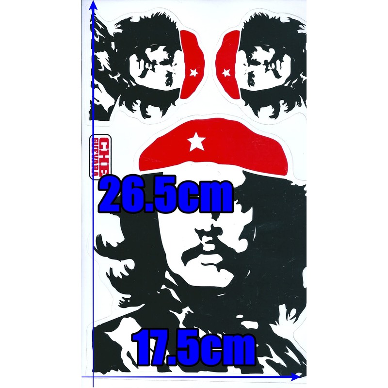 XIAXIN Waterproof PVC Che Guevara Sticker Set Guevara Cuban Castro
