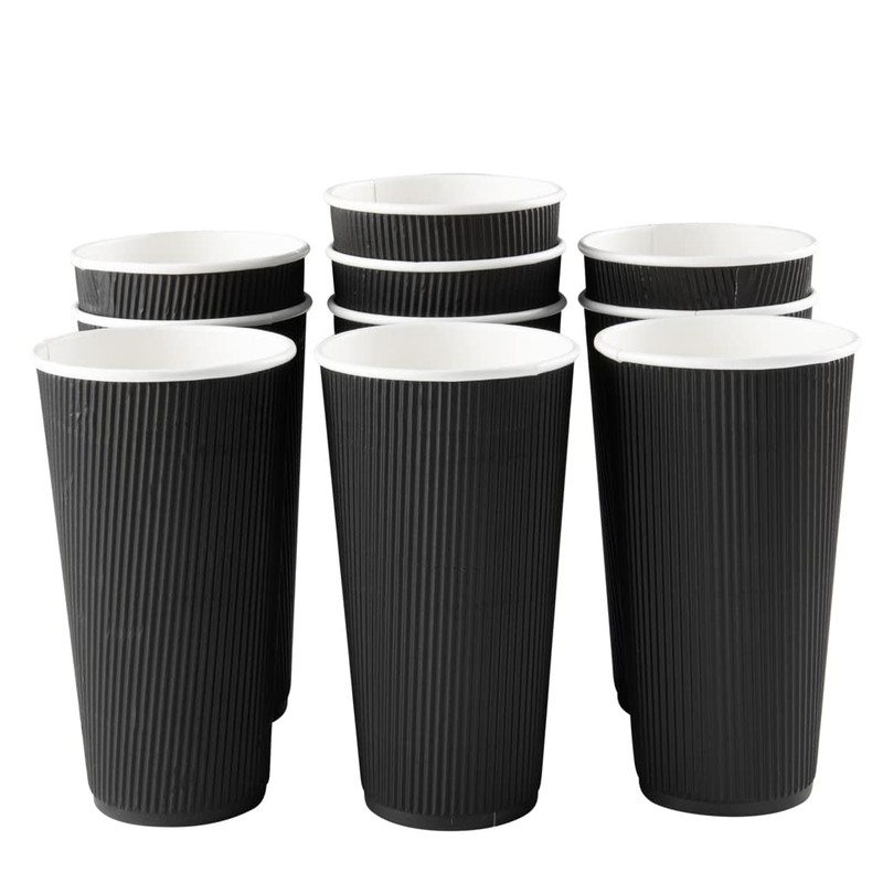 Restaurantware 20 Ounce Ripple Insulated Coffee Cups 10 Double Wall