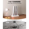 EZVALO 6-Pack Under Cabinet Lighting with Charging Station, 2000mAh Rechargeable