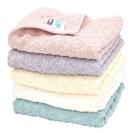Nichisen Shoko tr701-5_MIX3 Imabari Towel Eco Clover Face Towel, Set of 5, Smokey Set