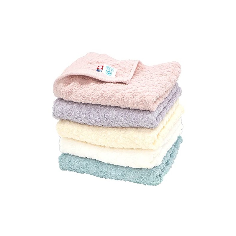Nichisen Shoko tr701-5_MIX3 Imabari Towel Eco Clover Face Towel, Set