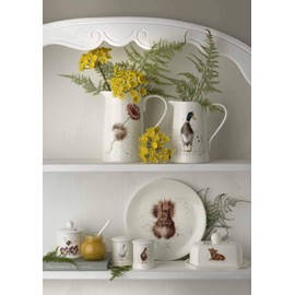 RW Royal Worcester Wrendale Designs Flight of The Bumble Bee Lidded Conserve Pot with Spoon, Ceramic