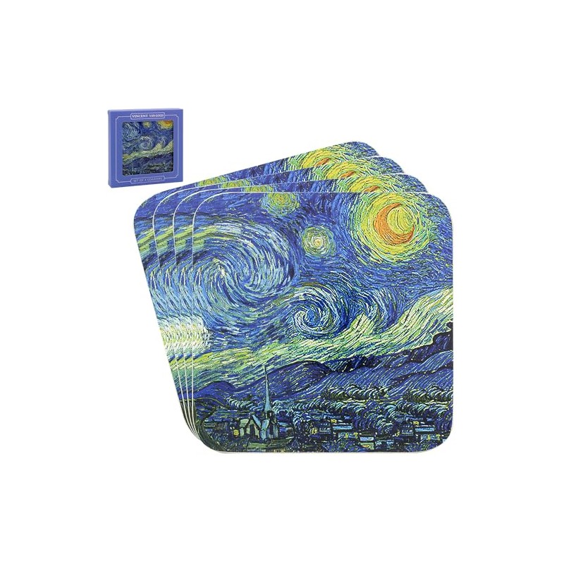 The Leonardo Collection Van Gogh Coasters Set of 4 Vincent