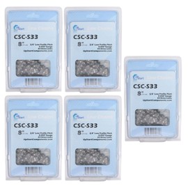 UpStart Components 5-Pack 8-Inch Chainsaw Chain Replacement for Greenworks 20352 24V Li-ION Pole Saw