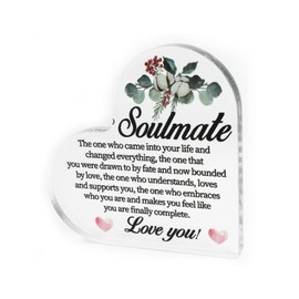 Modern Acrylic Plaque, Couple Gift for Girlfriend, Unique Home Decor Decoration, Ideal for Birthday, Friend, Mum, Dad, Grandma, Sister and Special Thank You Gifts, Gifts for Girlfriend, Gifts for Her