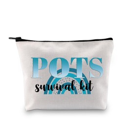 PYOUL POTS Awareness Gift POTS Survival Kit POTS Syndrome Fighter Warrior Cosmetic Bag Dysautonomia Awareness Gift (POTS Survival Kit B)