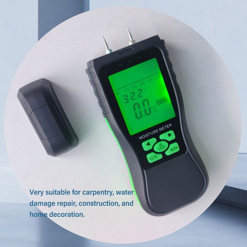 Moisture Meter LCD Digital Display Dampness Moisture Sensor Detector for