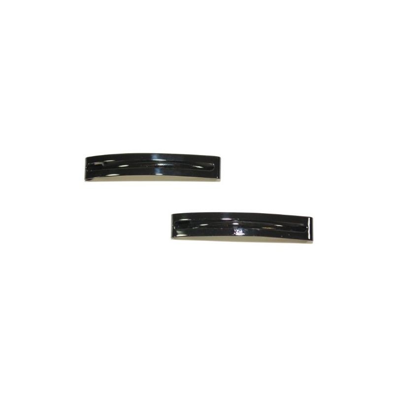 Pair of Rectangle Shaped Clip-in End Barrettes, Hair Slides with