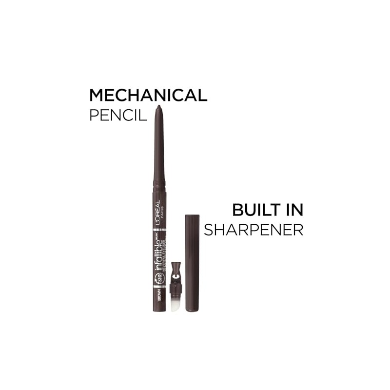 L'Oreal Paris Voluminous Mascara and Infallible Mechanical Eyeliner Pencil Bundle,