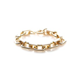 Lucoro 18K Gold-Plated Women's Bracelet, 20 cm Length, Elegant and Timeless Design, High-Quality Fashion Jewellery, Jewellery for Women, Metal, No Gemstone