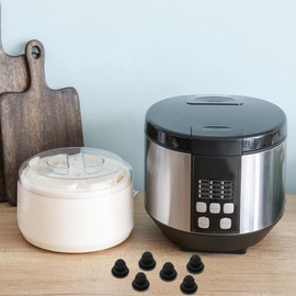 OUNONA 12pcs Rubber Feet for Slow Cookers,Rubber Feet For Rice Cooker Cutting Board Non-slip Foot Pads Slow Heat-resistant Kitchen Appliances Gadget