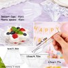 Rowcay Clear Ice Cream Cups with Spoons, 50 Pack, 8