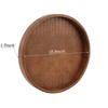 HofferRuffer Faux Leather Round Serving Tray, Vegan Croco Leather Decorative