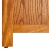 vidaXL Bookcase, Freestanding, 3-Shelf, Brown, Solid Oak Wood and MDF,