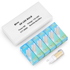 FBA Warm White No stroboscopic 5W G9 Corn Bulb Ceramic Highlight (6 Pack) AC110-130V