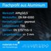 thyssenkrupp Flat Profile Made of Aluminium, Flat Aluminium Bar, Material: