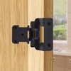 12 Pack 1/2” Overlay Semi Partial Wrap Around Cabinet Hinges(Matte